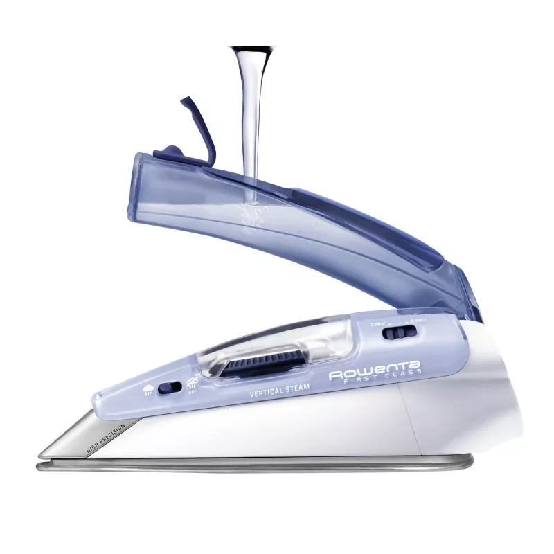 Plancha Rowenta DA1510F1 plancha de vapor Microsteam 200 suela 1000 W azul, blanca