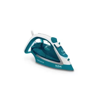 Plancha en seco y de vapor Tefal EasyGliss Plus FV5737 suela Durilium 2500 W turquesa, blanca