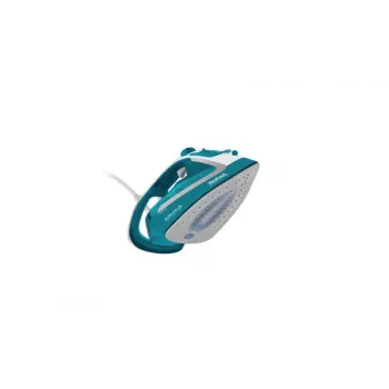 Plancha en seco y de vapor Tefal EasyGliss Plus FV5737 suela Durilium 2500 W turquesa, blanca