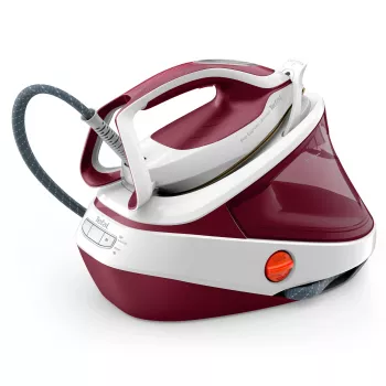 Plancha de vapor Tefal Pro Express Ultimate II GV9711 3000 W 1,2 L suela Durilium Airglide roja, blanca