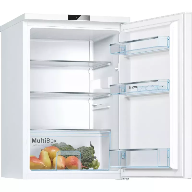 Frigorífico Bosch Serie 2 KTR15NWEB, independiente, 134 l, blanco, H850 × B560 × T580 mm, clase de eficiencia energética E