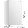 Frigorífico combinado Gorenje RB39EPW4, independiente, 82 L total (75 L frigorífico, 7 L congelador), blanco, H842×B475×T448 mm