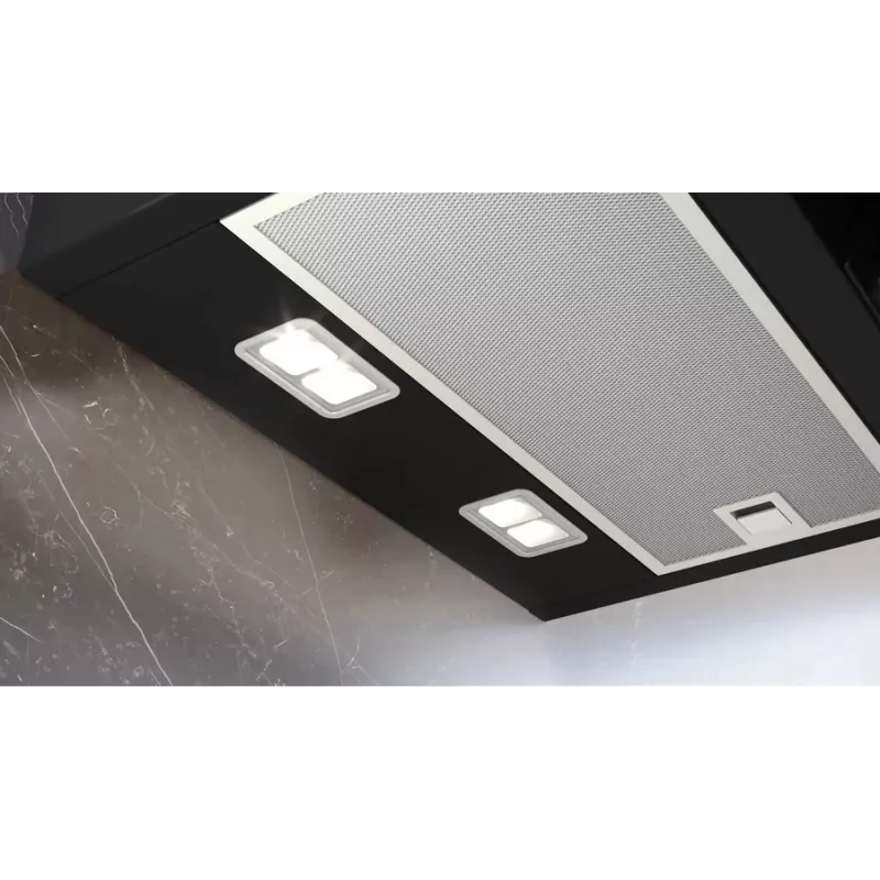 Siemens iQ300 LC87KFN60 campana extractora de pared inclinada, 80 cm, Home Connect, 56 dB, clase energética A+, LED, negra