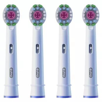 Cabezales de cepillo Oral-B 860960 pack de 4, recambios blancos