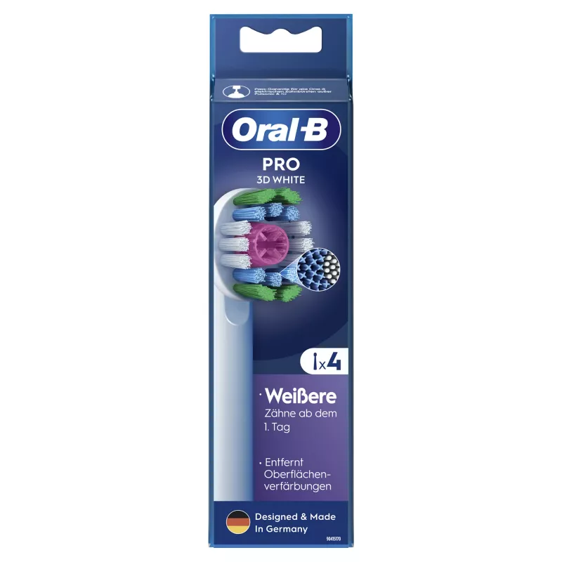 Cabezales de cepillo Oral-B 860960 pack de 4, recambios blancos