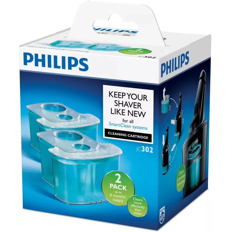 Cartucho de limpieza Philips JC302/50 pack de 2 sistema de doble filtro