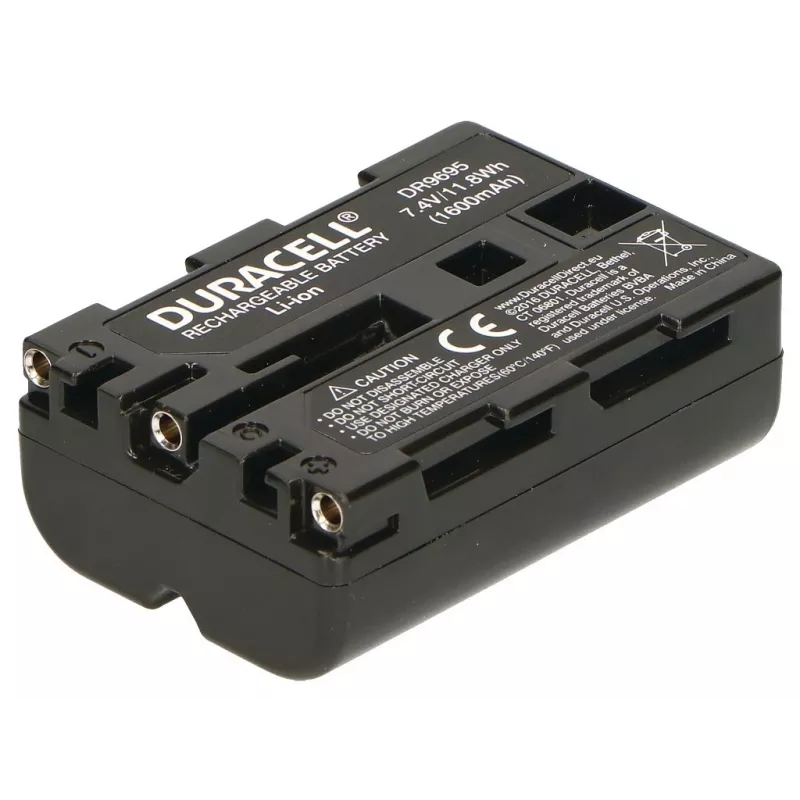 Batería de cámara Duracell DR9695, sustituye a Sony NP-FM500H, 1600 mAh