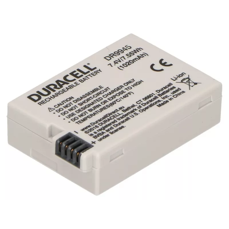 Batería de cámara Duracell – sustituye a la batería Canon LP-E8, 1020 mAh, 7,4 V, litio-ion (Li-Ion)