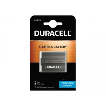 Batería de cámara Duracell DR9668, litio-ion, 750 mAh, 35x44x18 mm