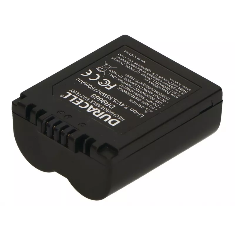 Batería de cámara Duracell DR9668, litio-ion, 750 mAh, 35x44x18 mm