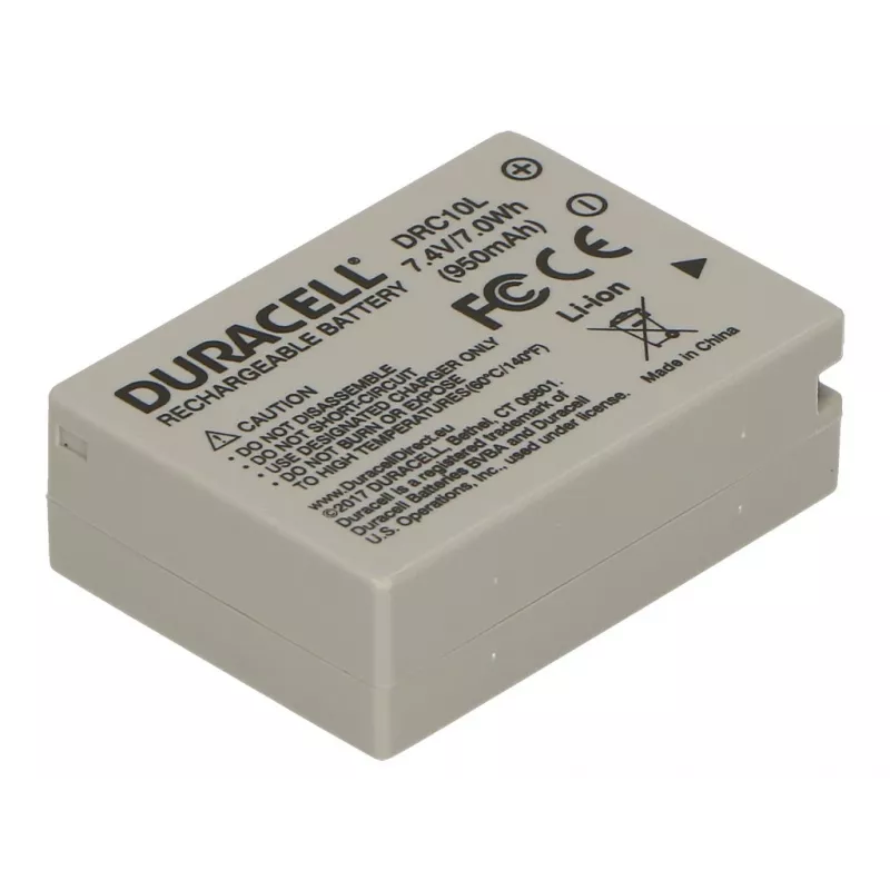 Batería de cámara Duracell – sustituye a la batería Canon NB-10L