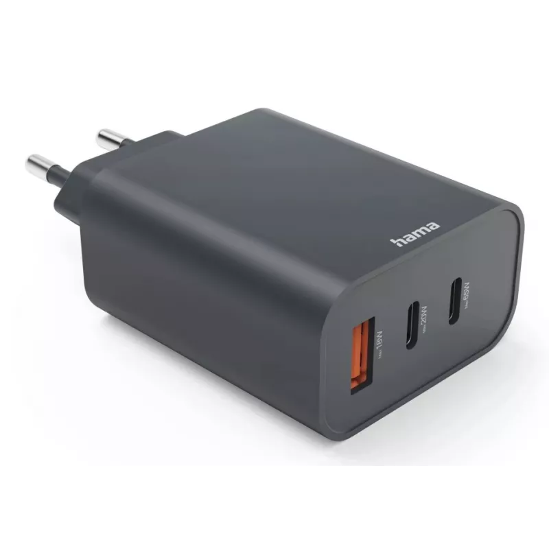 Hama 00086445 cargador móvil smartphone, tablet gris AC carga rápida interior