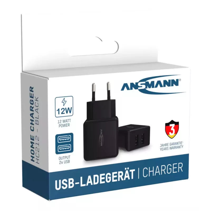 Cargador Ansmann HC212 Universal Negro AC interior
