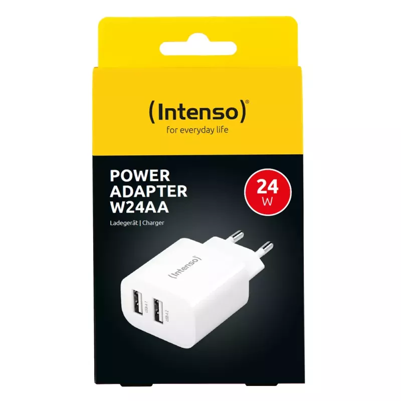 Cargador de interior Intenso POWER ADAPTER 2XUSB-A/7802412 Universal Blanco AC