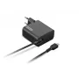 Lenovo GX21L58555 adaptador de corriente USB-C de 65 W, enchufe UE, 20 V, cable de 1,7 m, negro