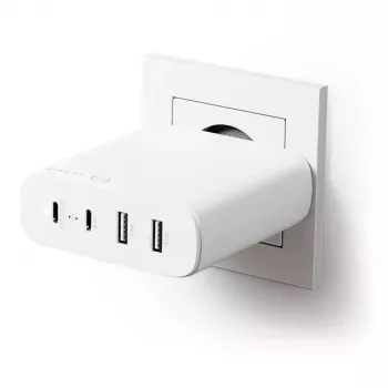 Cargador ALOGIC 4X100 Universal Blanco USB interior
