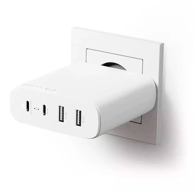 Cargador ALOGIC 4X100 Universal Blanco USB interior