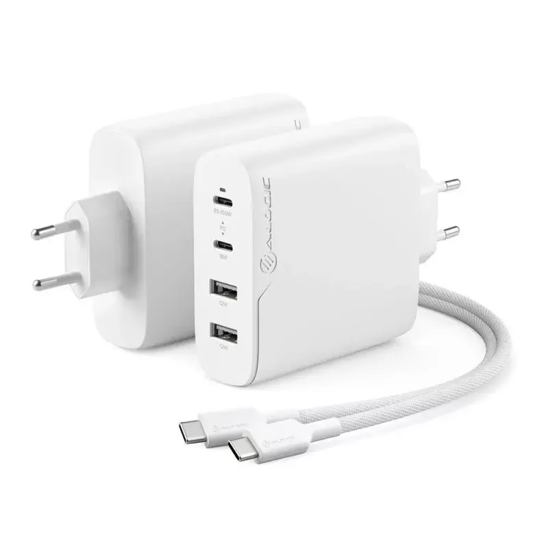 Cargador ALOGIC 4X100 Universal Blanco USB interior