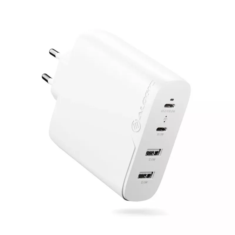 Cargador ALOGIC 4X100 Universal Blanco USB interior