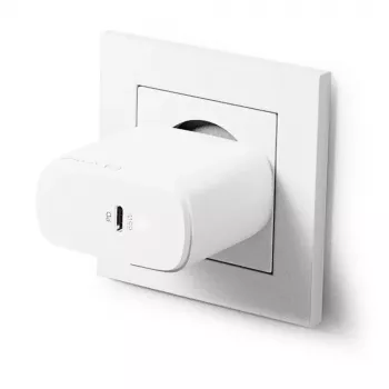 Cargador AC ALOGIC 1X65 Universal Blanco