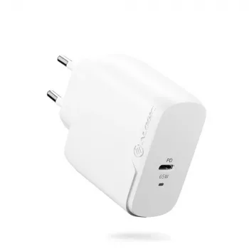 Cargador AC ALOGIC 1X65 Universal Blanco