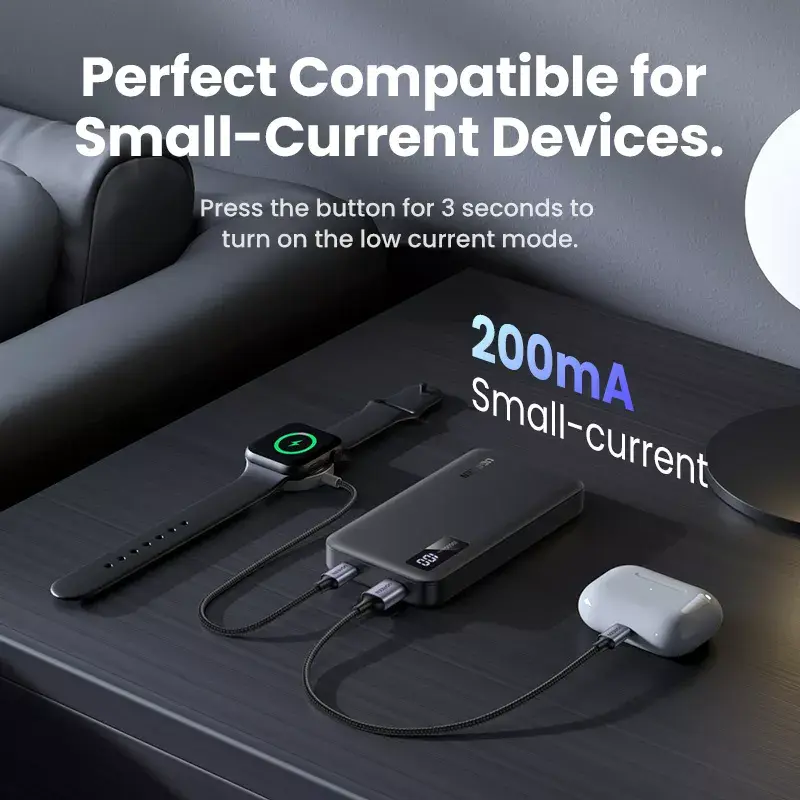 Batería externa Ugreen 25742 de iones de litio (Li-Ion) 10000 mAh Negro