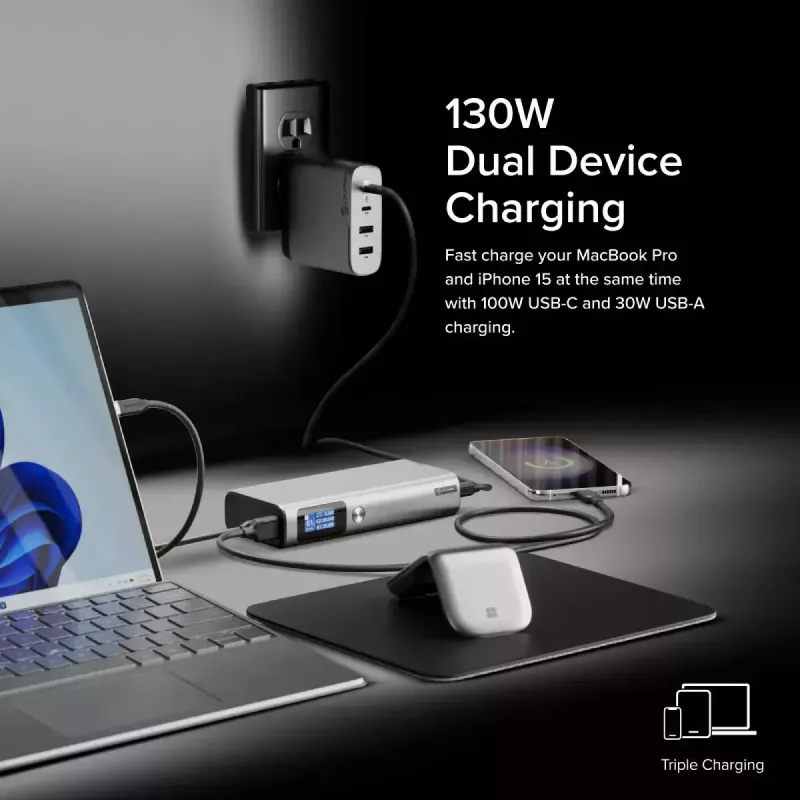 Powerbank ALOGIC Ruck 20000mAh, cargador USB 130W