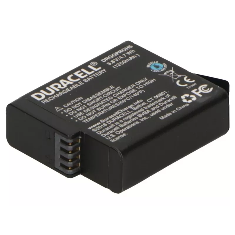Batería Duracell para cámara de acción – sustituye a la batería GoPro Hero 5