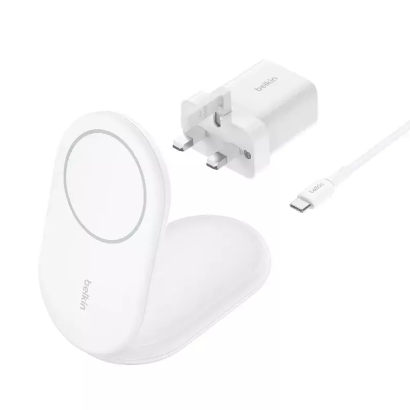 Cargador inalámbrico Belkin BoostCharge WIB007VFWH USB carga rápida de interior
