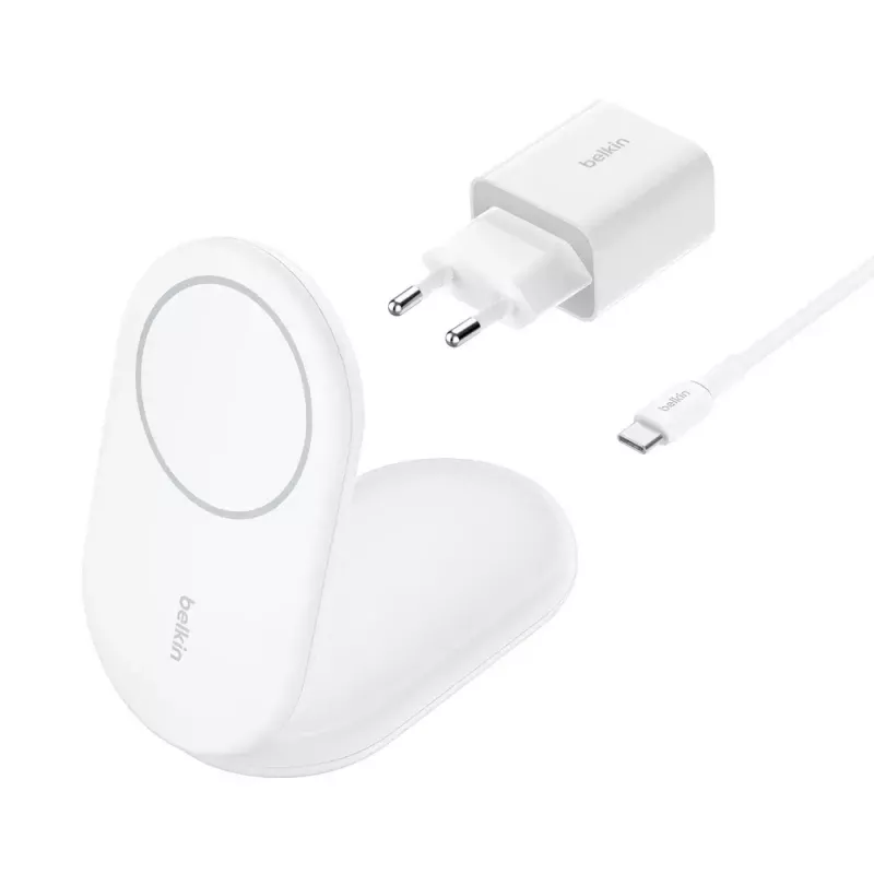 Cargador inalámbrico Belkin BoostCharge WIB007VFWH USB carga rápida de interior