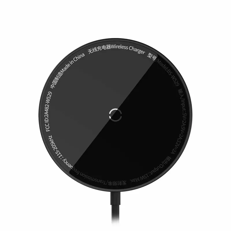 Cargador Baseus CCJJ040001 inalámbrico de interior USB negro para smartphones