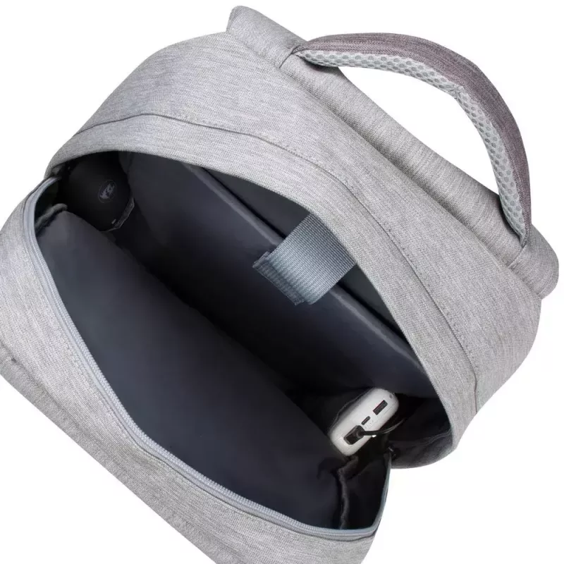 Rivacase 7562 Prater mochila antirrobo para portátil 15,6 pulgadas (39,6 cm), gris/mocha