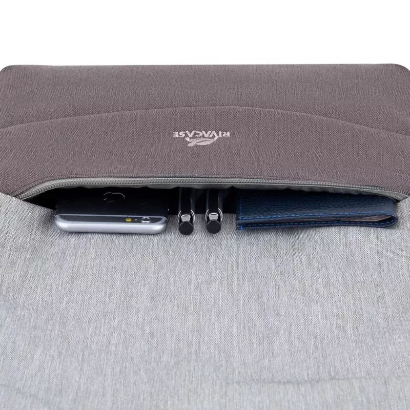 Rivacase 7562 Prater mochila antirrobo para portátil 15,6 pulgadas (39,6 cm), gris/mocha