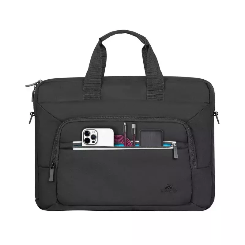 Rivacase 7521 Alpendorf ECO bolsa para portátil 13,3–14 pulgadas (35,6 cm), lona, negra