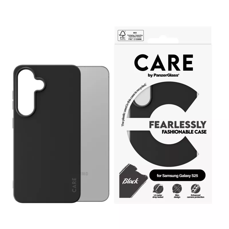 PanzerGlass CARE™ by ® Case negro Samsung Galaxy S25