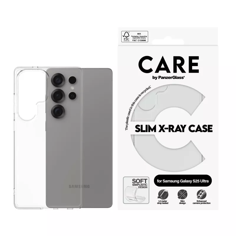 Funda PanzerGlass Samsung Galaxy S25 Ultra Transparente X-Ray Soft