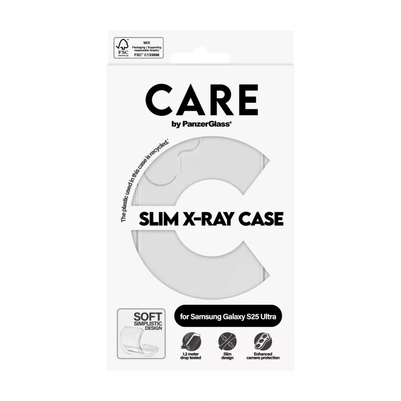 Funda PanzerGlass Samsung Galaxy S25 Ultra Transparente X-Ray Soft