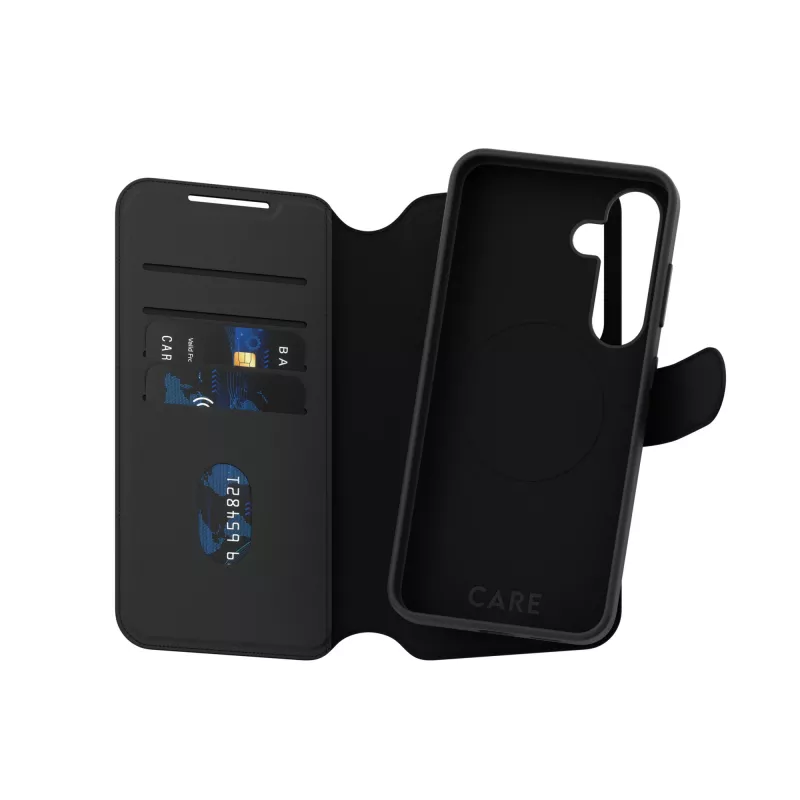 Funda PanzerGlass CARE by Feature Case Tango Two-in-One Wallet compatible con Qi Samsung Galaxy S25