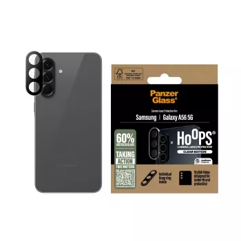 PanzerGlass Hoops protector de lentes de cámara transparente Samsung Galaxy A56 5G resistente a rayaduras y golpes