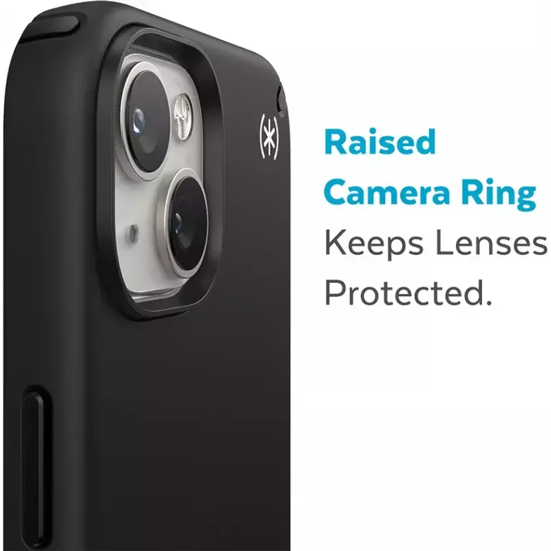 Speck Presidio2 Pro + MS Apple iPhone 14 Plus/15 Plus negro – con Microban funda protectora resistente