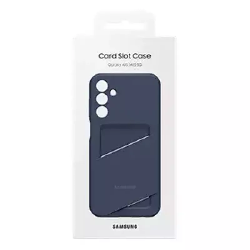 Samsung EF-OA156TBEGWW Card Slot Cover funda para Galaxy A15 / A15 5G, TPU, azul / negra