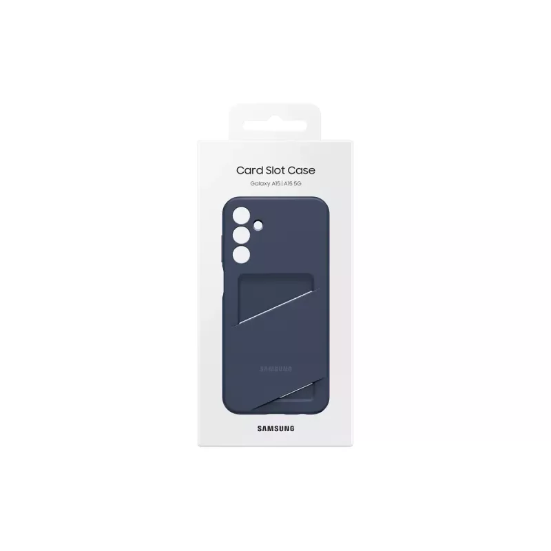 Samsung EF-OA156TBEGWW Card Slot Cover funda para Galaxy A15 / A15 5G, TPU, azul / negra