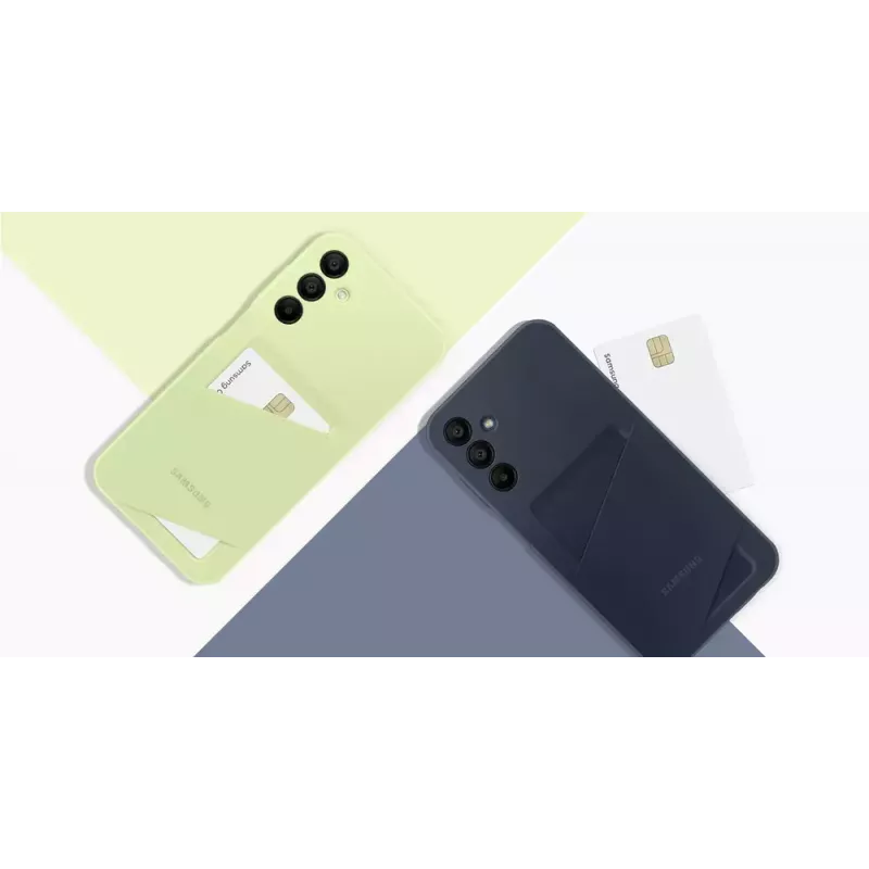 Samsung EF-OA156TBEGWW Card Slot Cover funda para Galaxy A15 / A15 5G, TPU, azul / negra