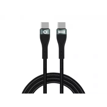 Cable de carga rápida Conceptronic ETTA01B12 USB-C-C PD 3.0 100W 1,2 m, 20V 5A, 480 Mbit/s, E-Mark