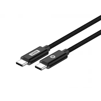 Conceptronic ETTA03B12 cable de carga rápida USB-C a USB-C PD 3.1 240 W 1,2 m, 48 V 5 A, 480 Mbit/s, E-Mark