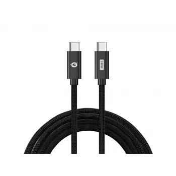 Conceptronic ETTA03B20 cable de carga rápida USB-C a USB-C PD 3.1 240 W, 2 m, 48 V/5 A, 480 Mbit/s, E-Mark