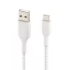Cable USB Belkin CAB002BT3MWH 3 m USB-A USB-C blanco