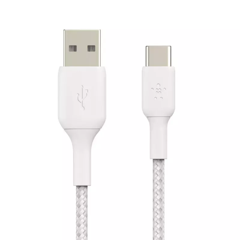 Cable USB Belkin CAB002BT3MWH 3 m USB-A USB-C blanco
