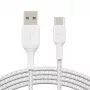 Cable USB Belkin CAB002BT3MWH 3 m USB-A USB-C blanco