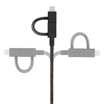 Cable USB Native Union BELT-ULC-CS-BLK-NP 2 m USB-A a USB-C/Micro-USB-A/Lightning negro
